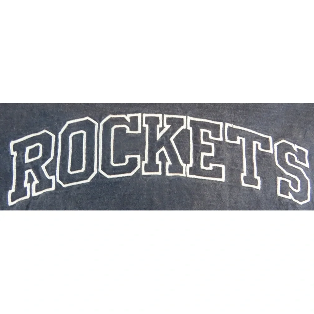 VTG Champion Houston Rockets Shooting Shirt 90s NBA Warm Up Jersey Men L Blue SS